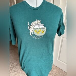 Vans Classic Fit Teal T-Shirt Size XL